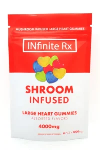 buy INfinite Rx Shroom Infused Large Heart Gummies Edibles (4000mg)