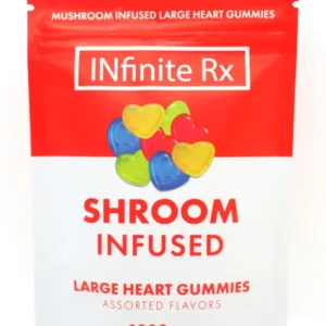 buy INfinite Rx Shroom Infused Large Heart Gummies Edibles (4000mg)